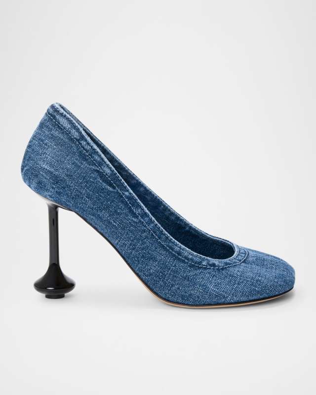Toy Denim Drop Stiletto Pumps